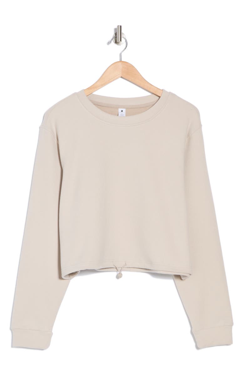 YOGALICIOUS Payton Ultra Mélange Crop Sweatshirt, Main, color,