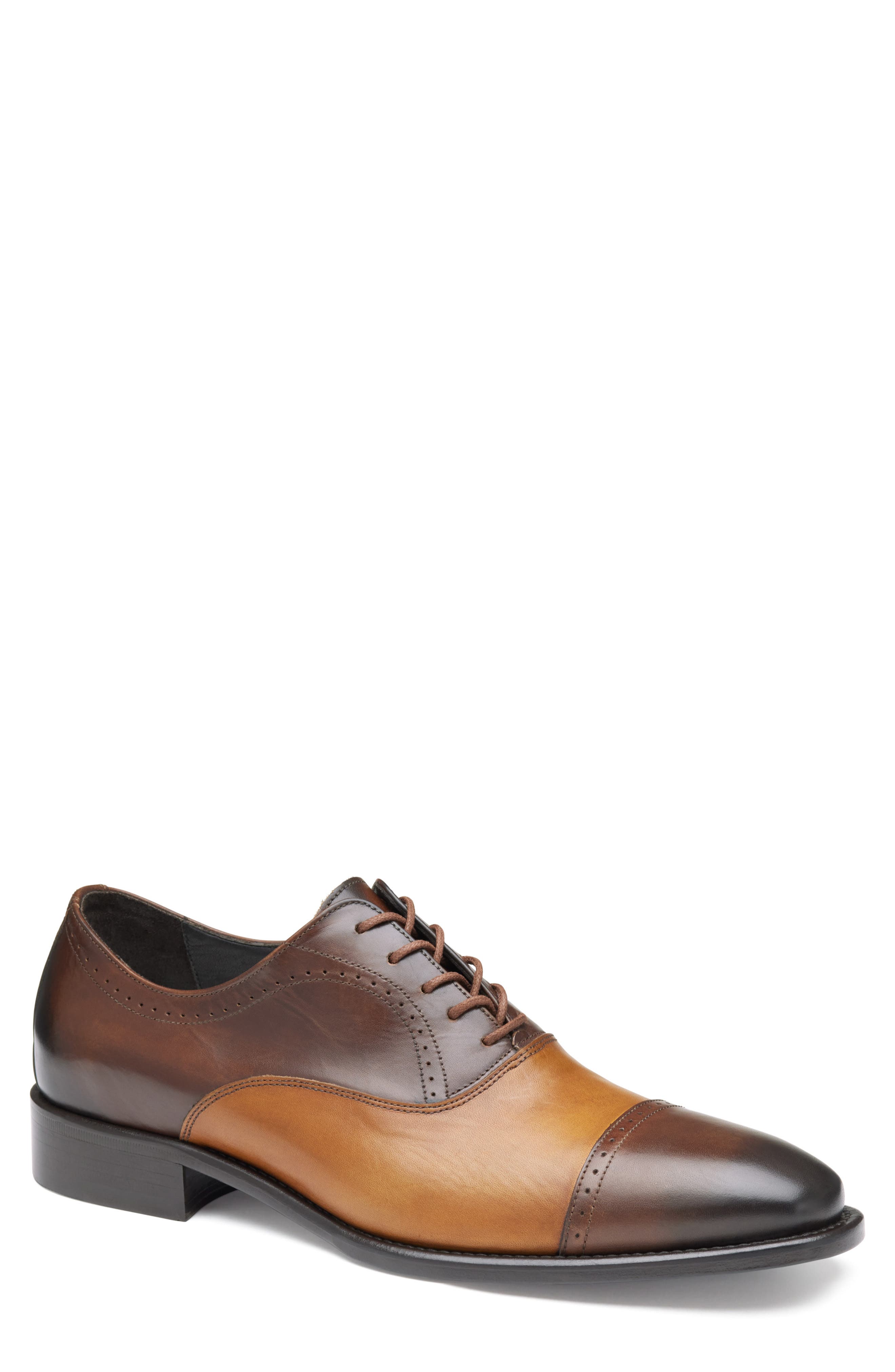 Johnston & Murphy Ellsworth Cap Toe Oxford, Main, color, 