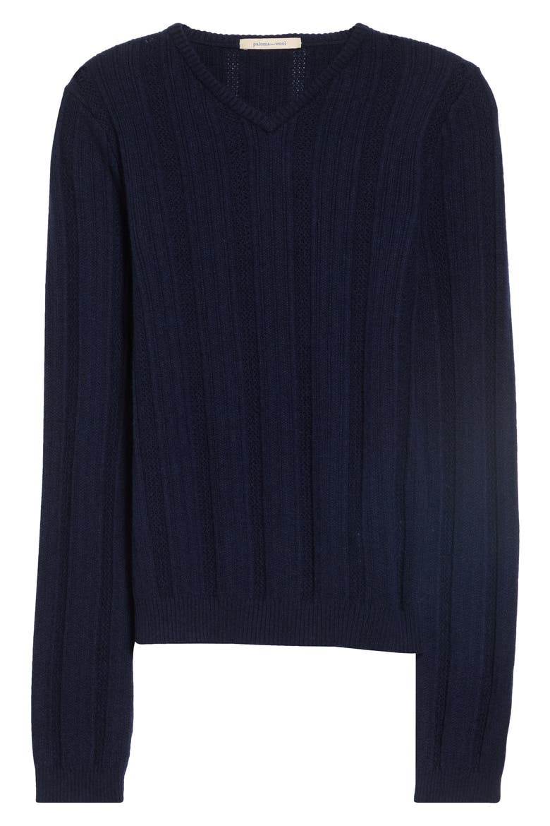 Clot Wool & Cashmere Sweater, Main, color, BLUE
