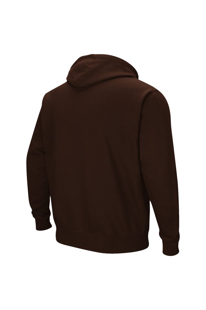 Men's Colosseum Brown Lehigh Mountain Hawks Isle Pullover Hoodie, Alternate, color, Brown