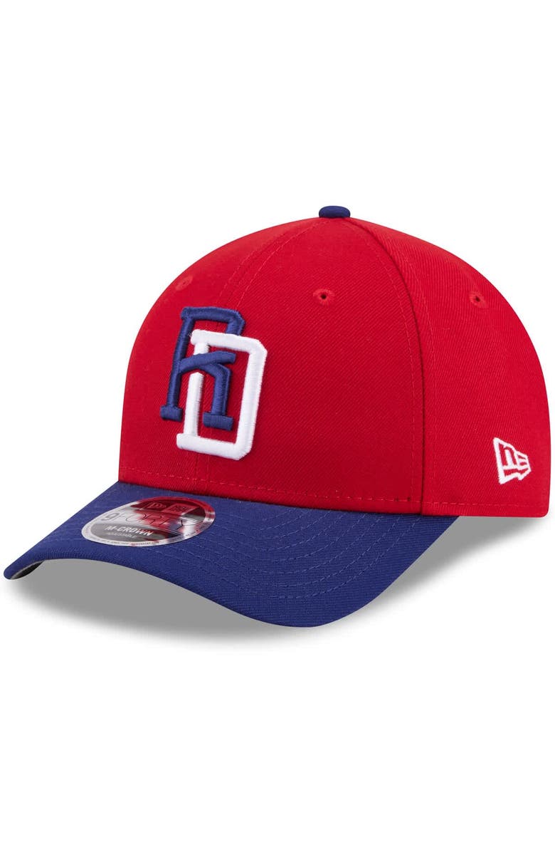 New Era Men's New Era  Red/Blue Dominican Republic Baseball 2026 World Baseball Classic 9FORTY M-Crown Adjustable Hat, Alternate, color, Red