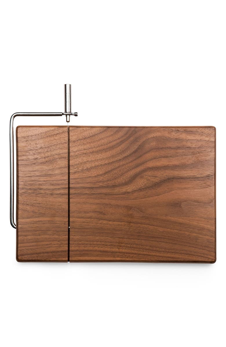 Toscana a Picnic Time Brand TOSCANA 'Meridian' Black Walnut Cutting Board with Slicer, Alternate, color, 