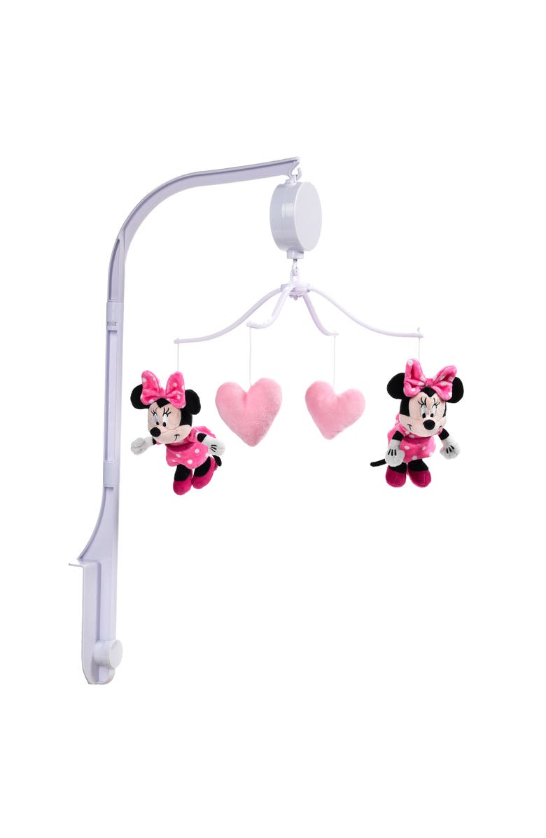 Lambs & Ivy Disney Baby Minnie Mouse Love Musical Baby Crib Mobile Soother, Alternate, color, Multicolor