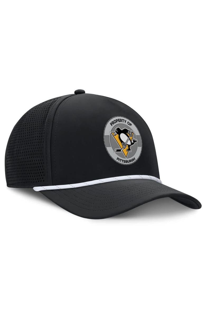 FANATICS Men's Fanatics Black Pittsburgh Penguins Authentic Pro Rink Adjustable Hat, Alternate, color, Black