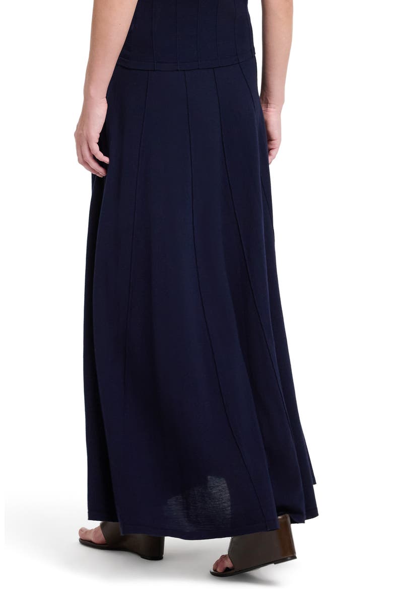 Seamed Wool Maxi Skirt, Alternate, color, BLUE NIGHTS
