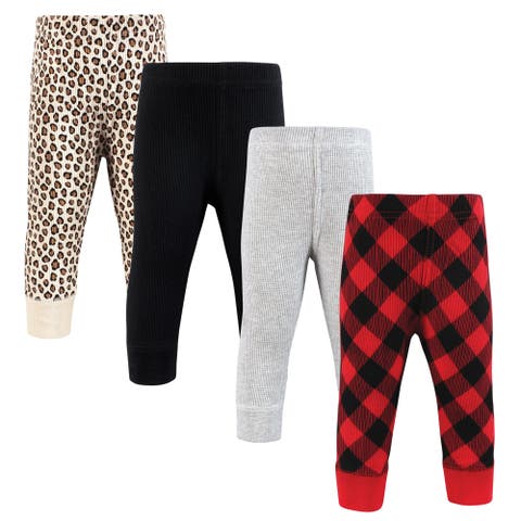 Warm Slim-Fit Ankle Pants 4-Piece Set (Baby)