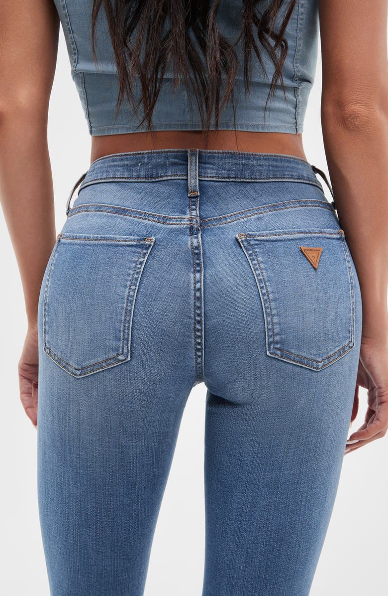 GUESS Sexy Curve Ankle Skinny Jeans, Alternate, color, Alta Wash