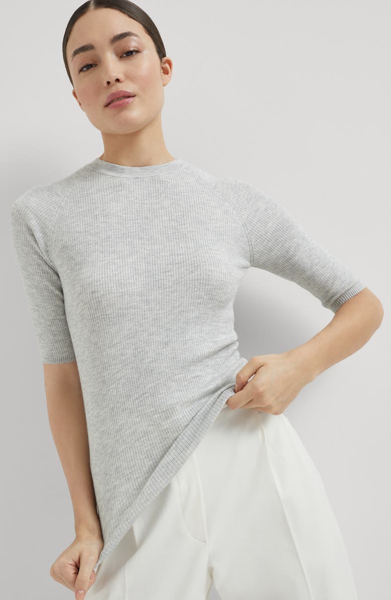 Brunello Cucinelli Sparkling cashmere sweater, Alternate, color, Pebble