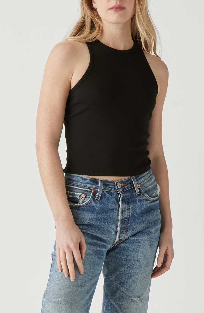 Michael Stars Pina Racerback Crop Tank, Alternate, color, 