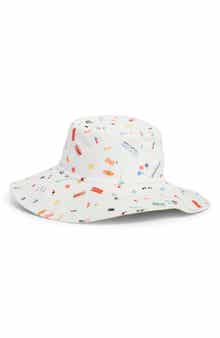 BCBG Reversible Wide Brim Bucket Hat