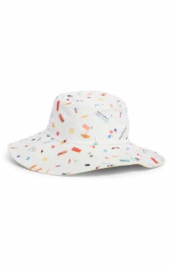 BCBG Reversible Wide Brim Bucket Hat