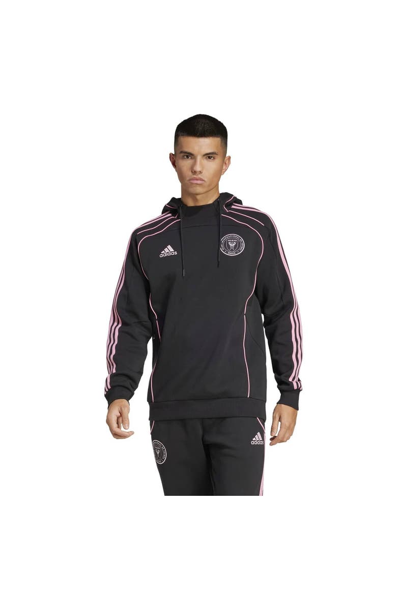 Men's adidas Black Inter Miami CF 2025 Travel Pullover Hoodie, Main, color, Black