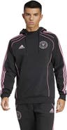 adidas Men's adidas Black Inter Miami CF 2025 Travel Pullover Hoodie