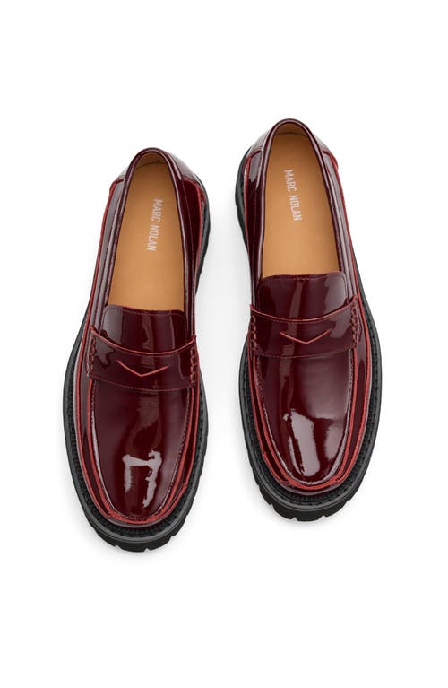 MARC NOLAN MARC NOLAN MS. ADLER LEATHER LUG PENNY LOAFERS 