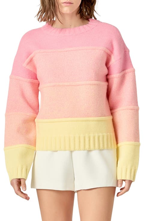 Ombré Crewneck Sweater