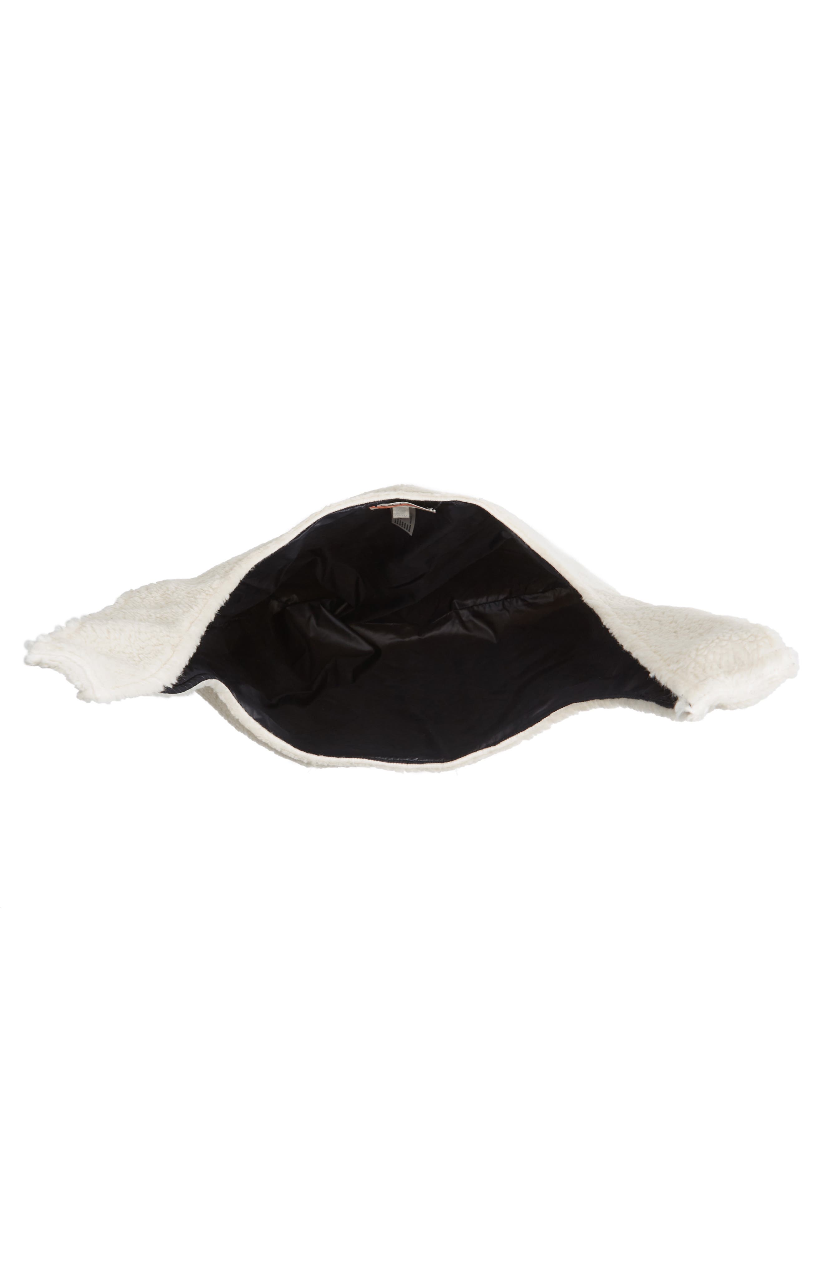 Eileen Fisher Reversible Recycled Polyester Fleece & Recycled Nylon Tote, Alternate, color, 