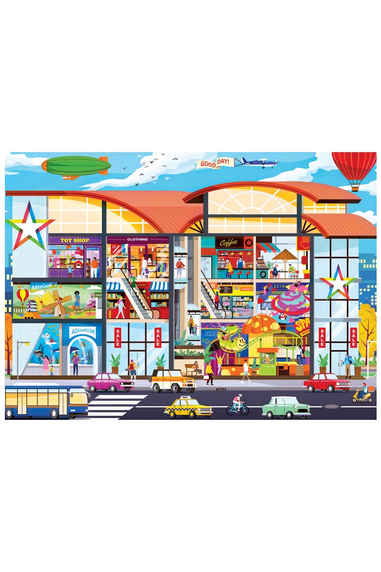 Shopping Mall 1000 Piece Jigsaw Puzzle, Alternate, color, Multicolor