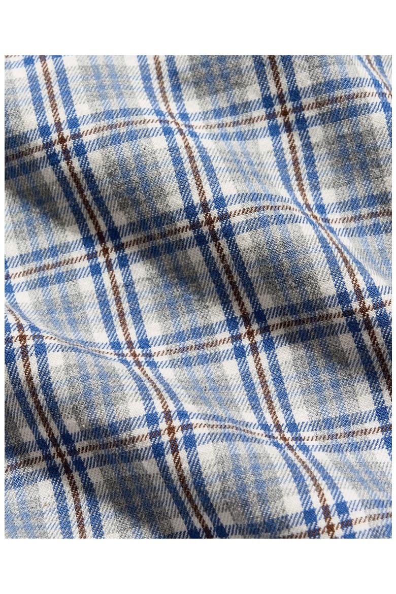 Hutcheson Plaid Cotton Twill Sport Shirt, Alternate, color, BLUE MULTI