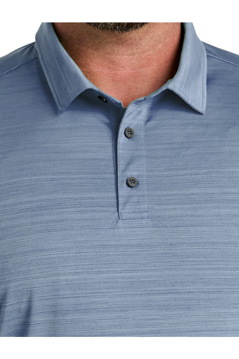 Big & Tall Performance Space-Dyed Polo Shirt, Alternate, color, HAZY BLUE