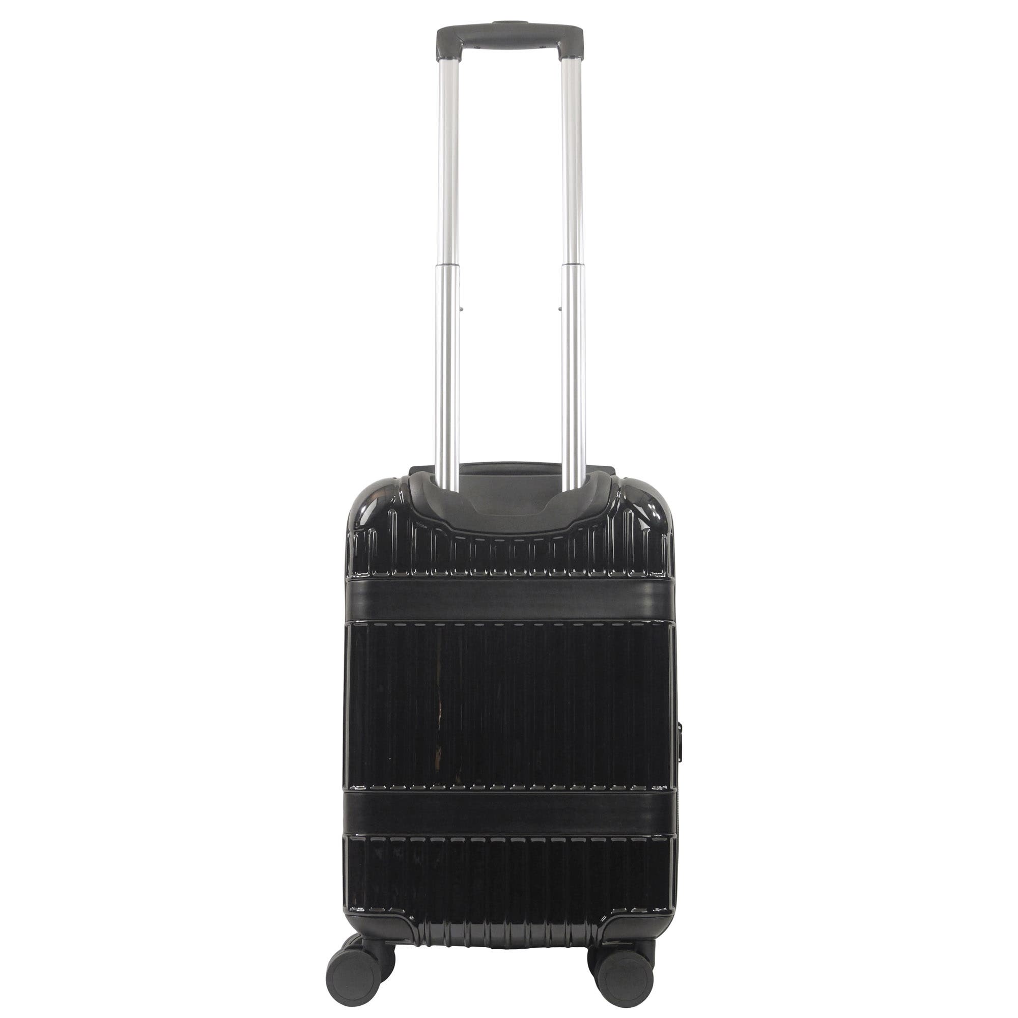 MARTHA STEWART The Bedford 22" Hardcase Carry-On, Alternate, color, Black