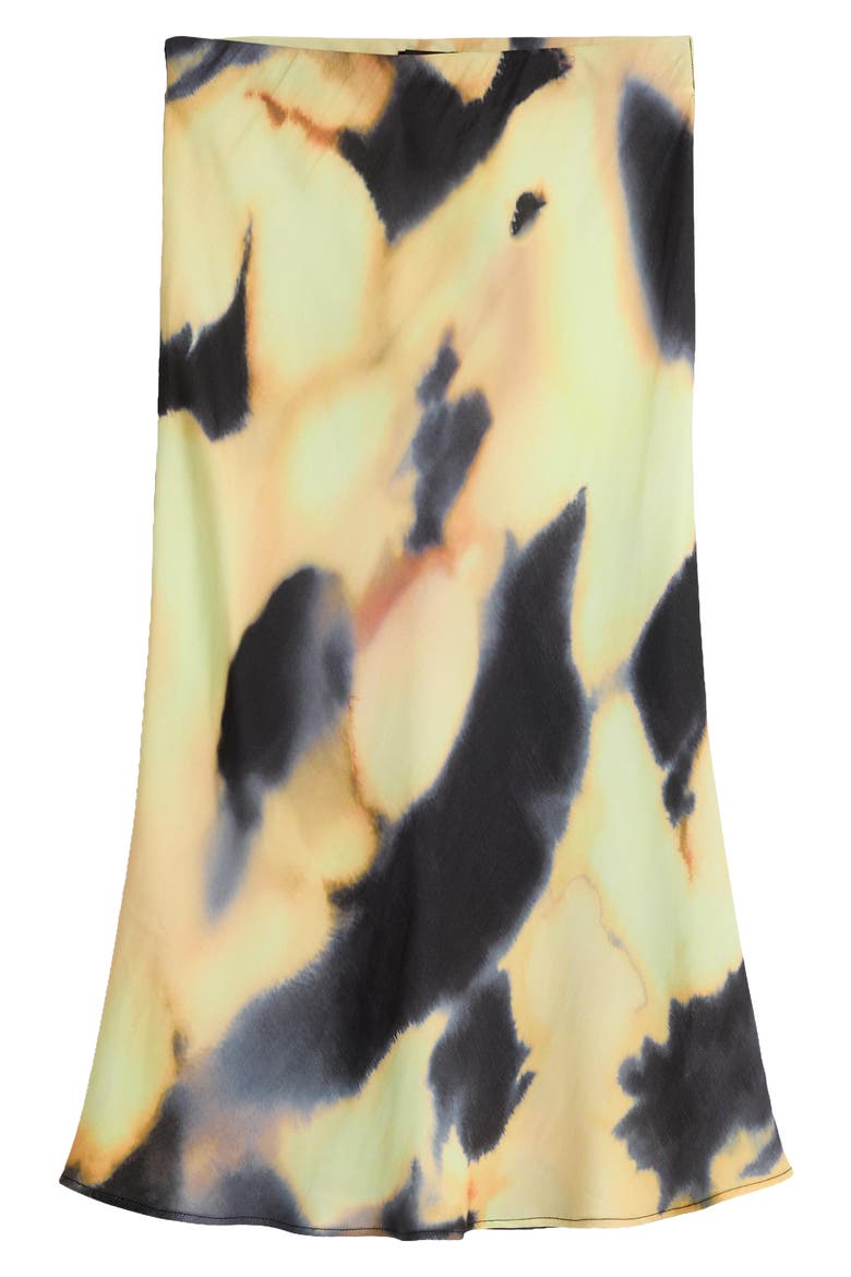 A-Line Midi Skirt, Alternate, color, BLACK