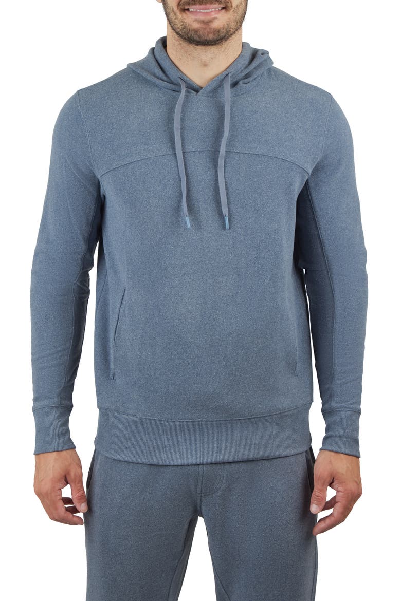 Ultra Mélange Fleece Hoodie, Main, color, NAVY BLAZER