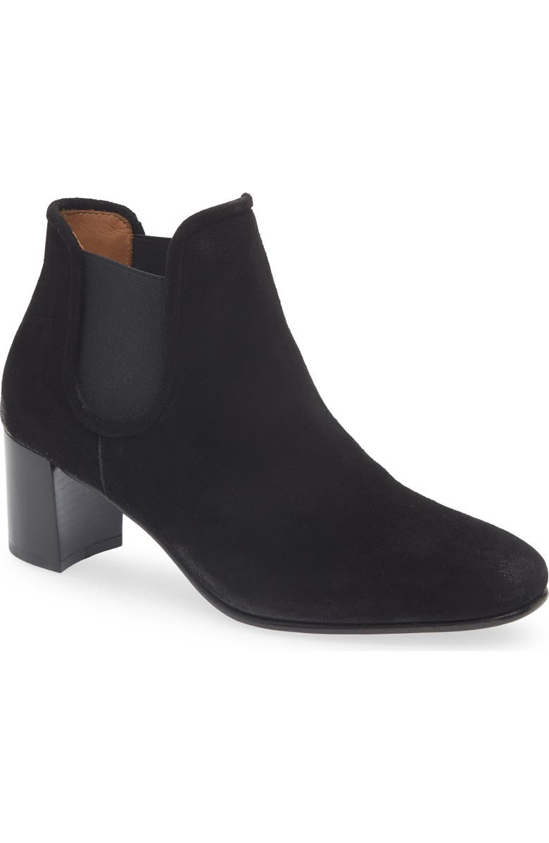 Pedro Garcia Xaine Block Heel Bootie, Main, color, Black Bessie Suede