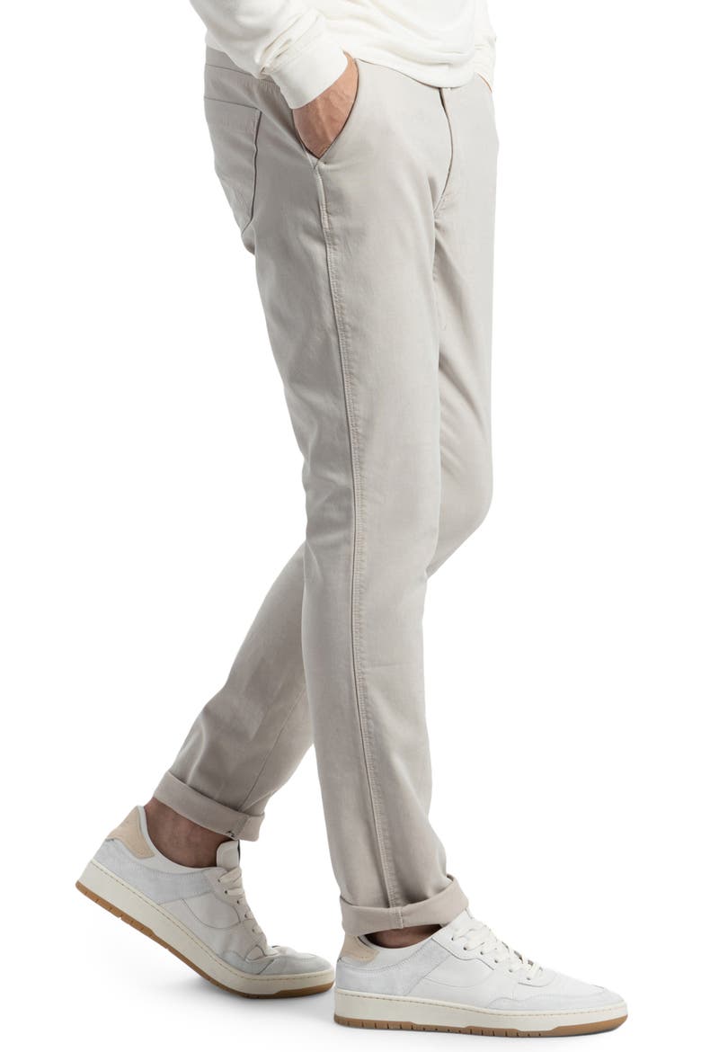 Soft Hybrid Slim Fit Five-Pocket Stretch Canvas Pants, Alternate, color, DRIZZLE