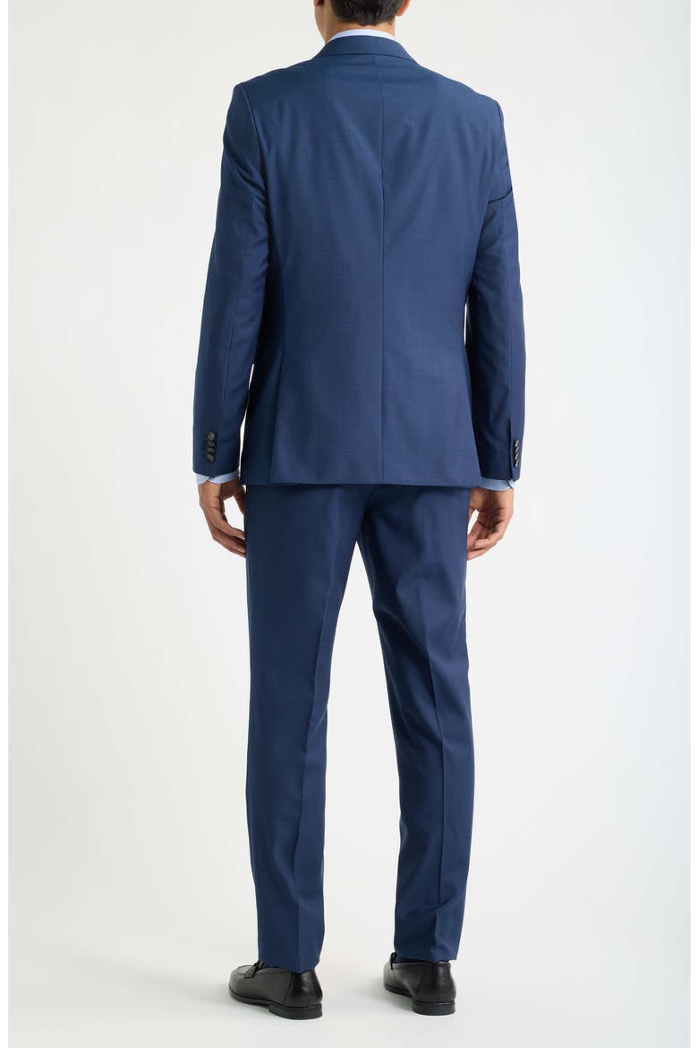 Houston Virgin Wool 3-Piece Suit, Alternate, color, DARK BLUE
