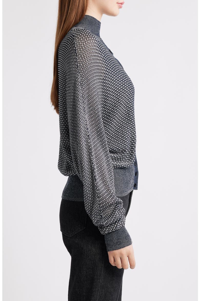 Furnari Textured Cardigan, Alternate, color, GREY