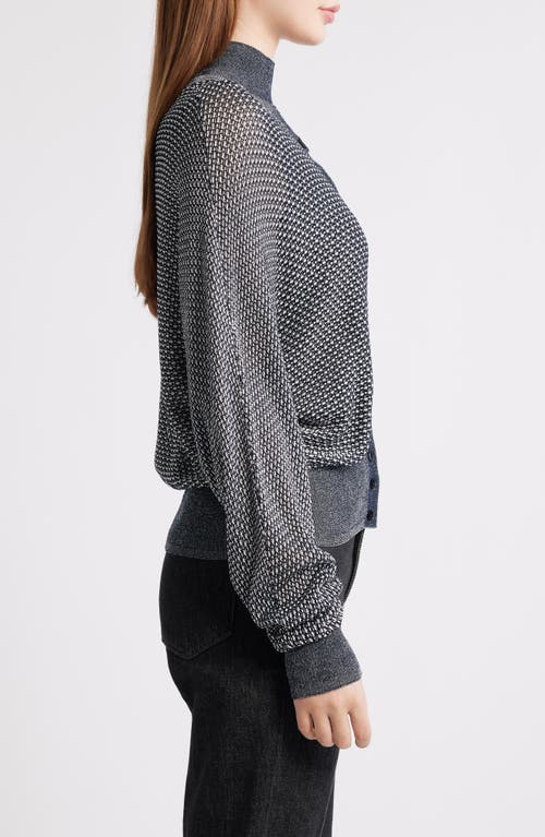 Hugo Boss Boss Furnari Textured Cardigan In Gray