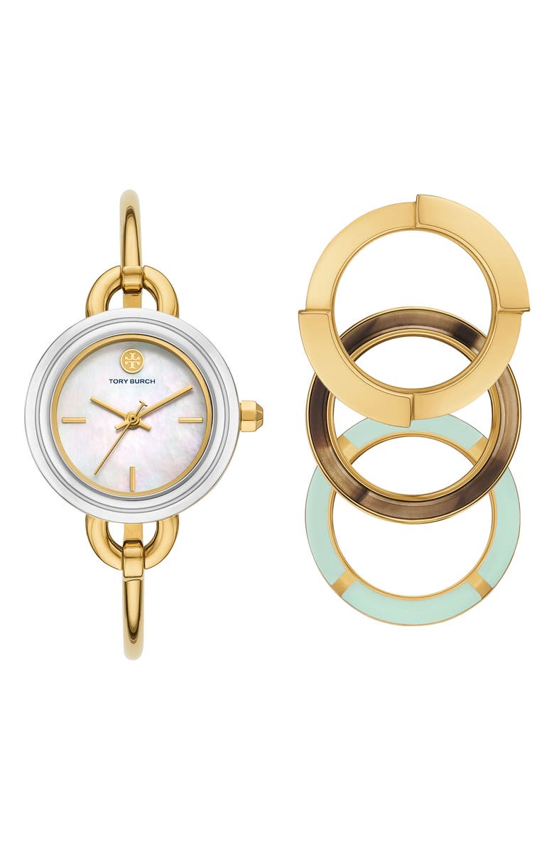 Tory Burch The Miller Bangle Watch Set, 27mm, Main, color, Multi