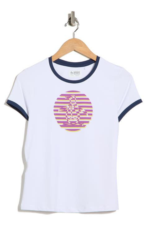 Short Sleeve Graphic Ringer Tee