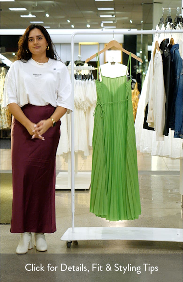 Pleated Midi Dress, sales video thumbnail