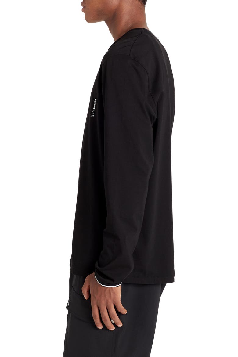 Logo Cotton T-Shirt, Alternate, color, BLACK