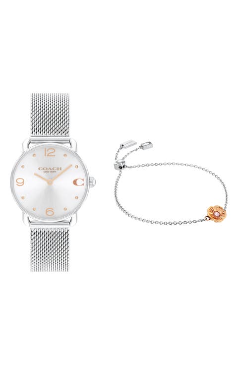Elliot Mesh Bracelet & Watch Gift Set, 36mm