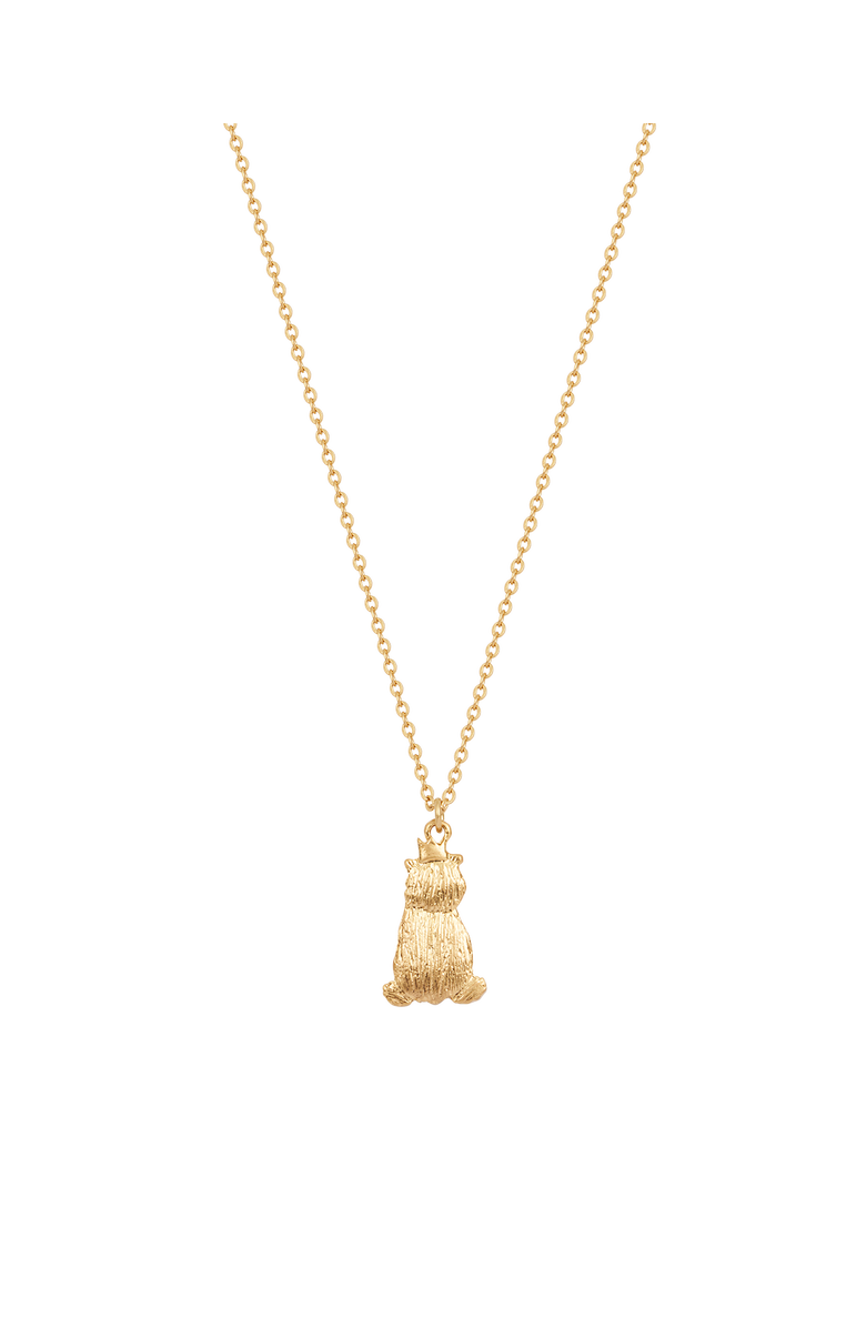 Fable England Party Bear Gold Chain Necklace, Alternate, color, Gold