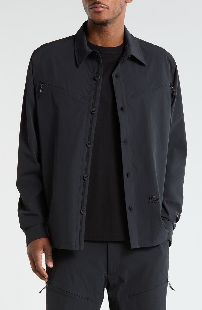 RC Outdoor Supply Gender Inclusive Reyes Water Resistant Shirt Jacket, Main, color, Black