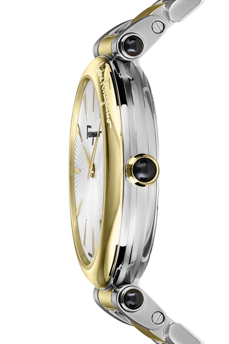 Idillio Two-Tone Bracelet Watch, 36mm, Alternate, color, TWO TONE GOLD/SILVER