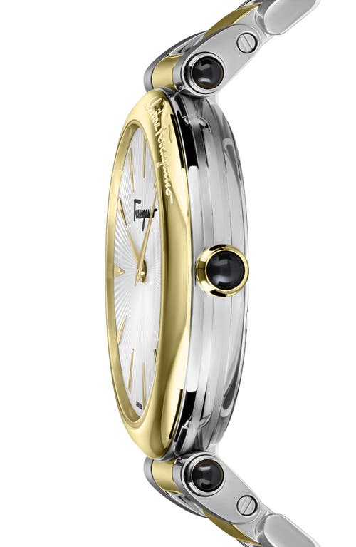 Ferragamo Idillio Two-tone Bracelet Watch, 36mm