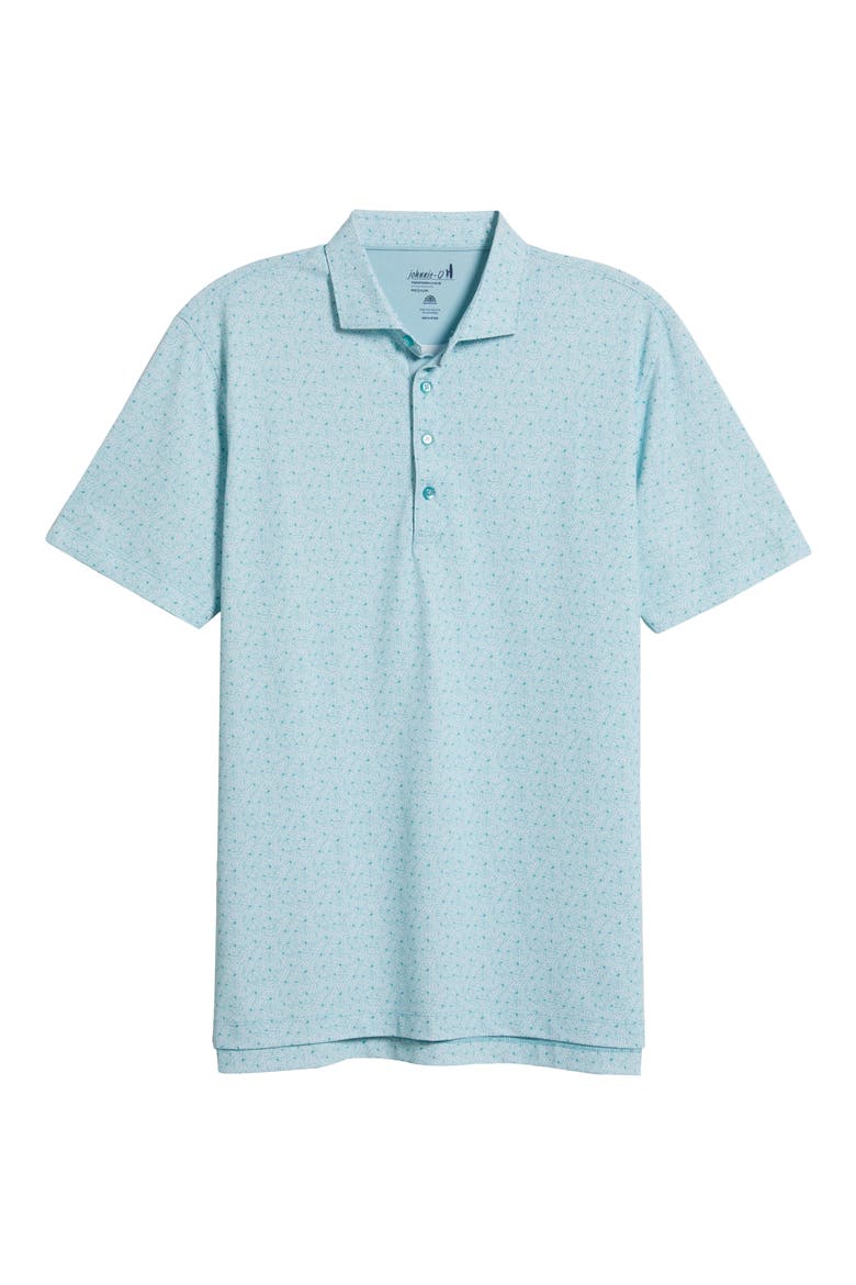 Junes Floral PREP-FORMANCE Golf Polo, Alternate, color, GREEN GRASS