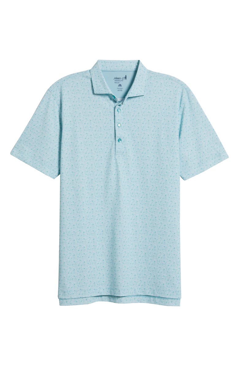 johnnie-O Junes Floral PREP-FORMANCE Golf Polo, Alternate, color, Green Grass