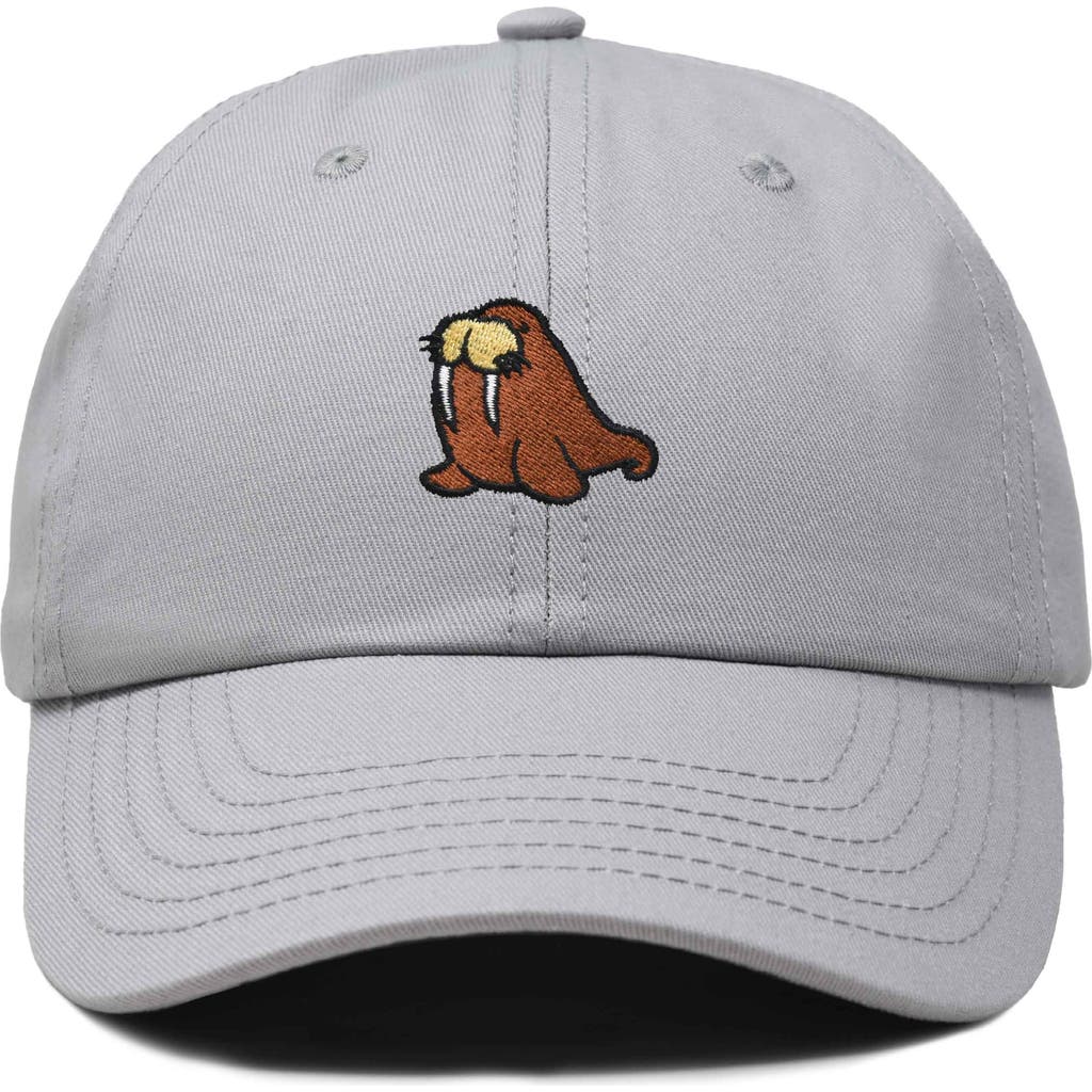Dalix Walrus Embroidered Outdoor Cap In Gray