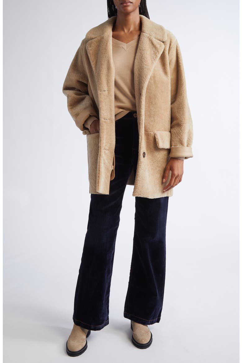 Wool V-Neck Sweater, Alternate, color, 02 SAND
