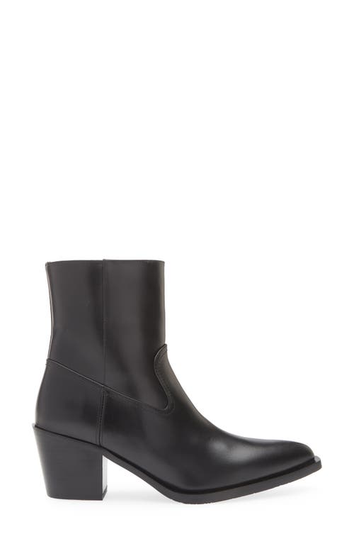 Stuart Weitzman Tate Bootie In Black Leather