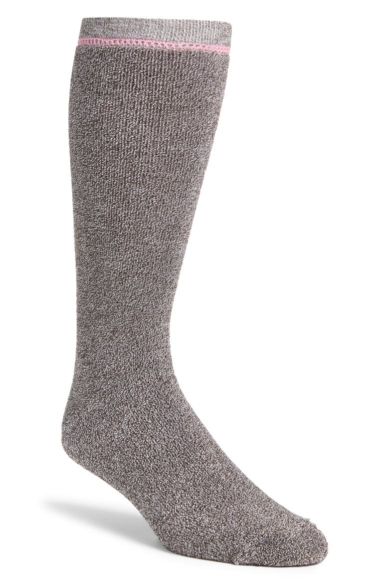 Kyro Cozy Crew Socks, Main, color, DUSTED COCOA