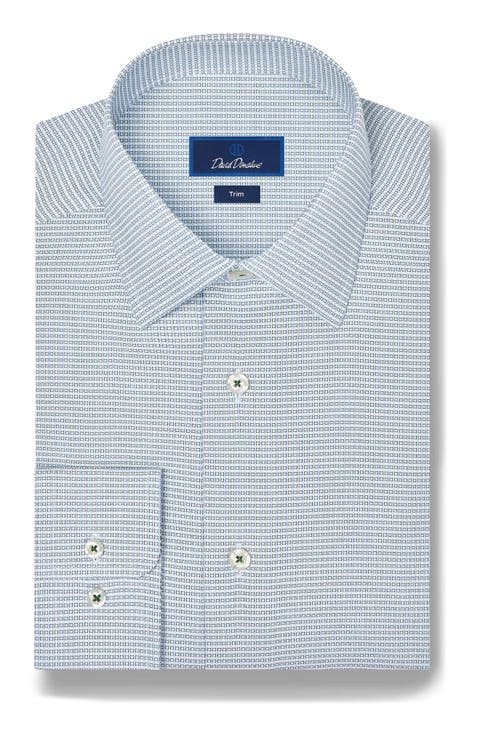 Trim Fit Micro Dobby Dress Shirt