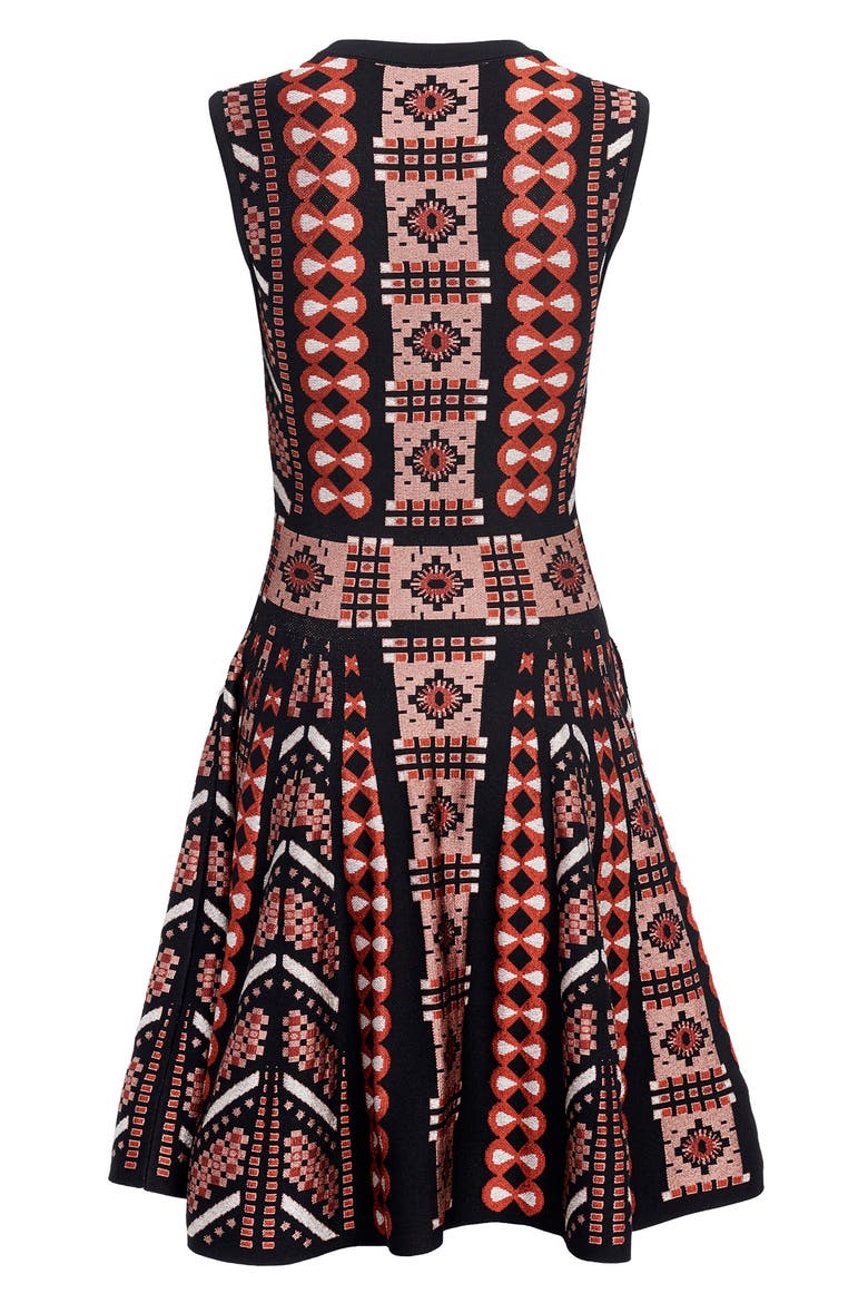 jacquard dress knit 2016 Alexander McQueen 2016 Geometric Jacquard Knit Dress