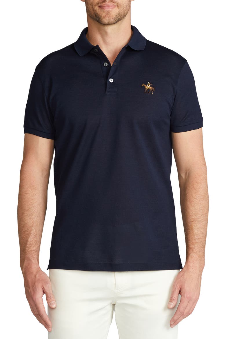 Ralph Lauren Purple Label Slim Fit Logo Embroidered Cotton Piqué