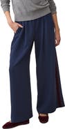 Marine Layer Allison Pull-On Wide Leg Velvet Stripe Pants